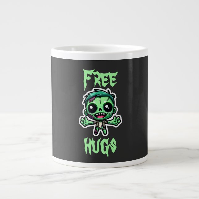 Grande Tasse Mignonne, drôle de zombie (Devant)