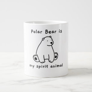 Grande Tasse Mignonne Ours Polaire Est Mon Esprit Ours Animal O