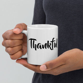 Grande Tasse Mignonne Tendance Minimaliste Thanksgiving Cadfts