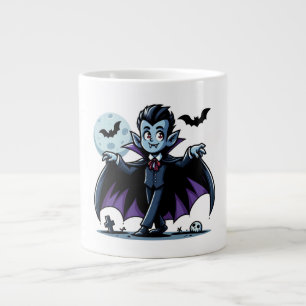 Grande Tasse Mignonne, whimsical Halloween vampire