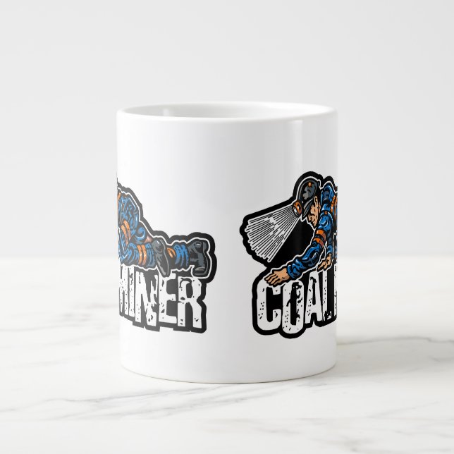 GRANDE TASSE MINEUR DE CHARBON À RAMPER  (Devant)