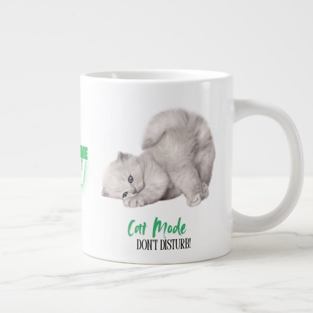 Grande Tasse Mode Chat - Ne Pas Déranger, C'est Maintenant l'He (Droite)