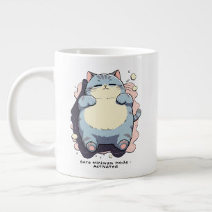 Grande Tasse Mode Minimum Activé – Humeur Relatable