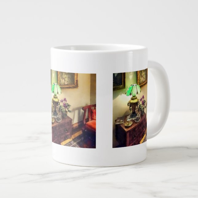 Grande Tasse Modèle confortable avec lampes pétales à fleurs (Devant droit)