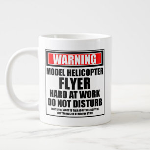 Grande Tasse Modèle d'avertissement Hélicoptère Flyer dur au tr