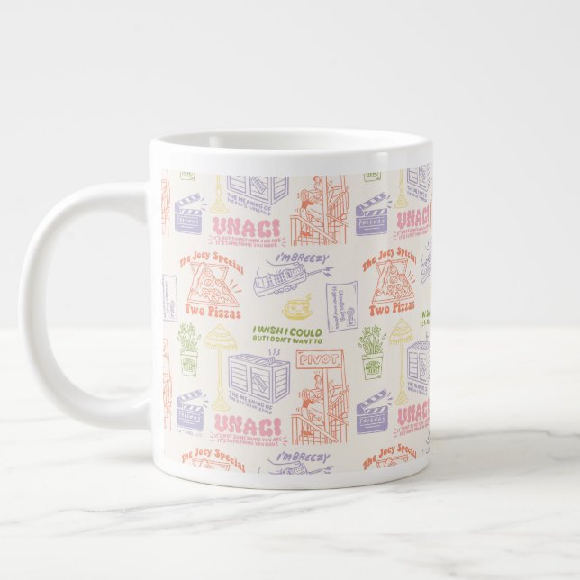 Grande Tasse Modèle de citations colorées FRIENDS™ (Gauche)
