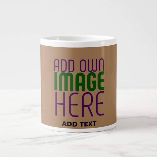 GRANDE TASSE MODÈLE DE TEXTE D'IMAGE BROWN SIMPLE MODERNE (Devant)