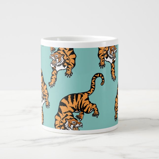 Grande Tasse Modèle de tigre d'Asie (Devant)