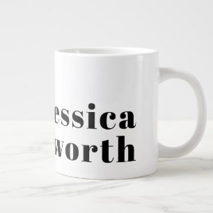 Grande Tasse Modèle d'entreprise ou de nom minimaliste moderne