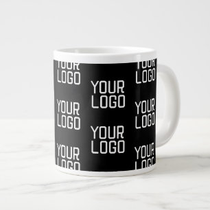 Grande Tasse Modèle éditable de motif répétitif Ajoutez votre l