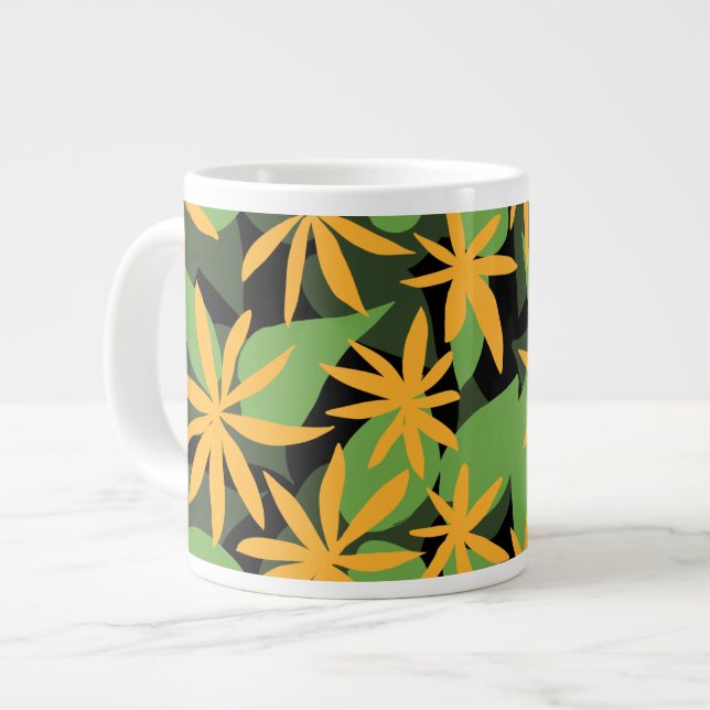 Grande Tasse Modèle floral (Devant gauche)