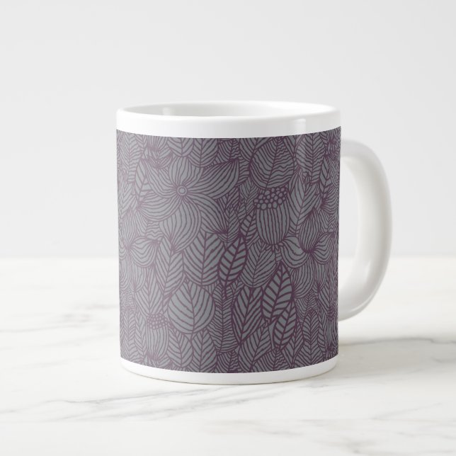 Grande Tasse Modèle floral 3 (Devant droit)