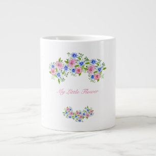 Grande Tasse Modèle floral de printemps élégant
