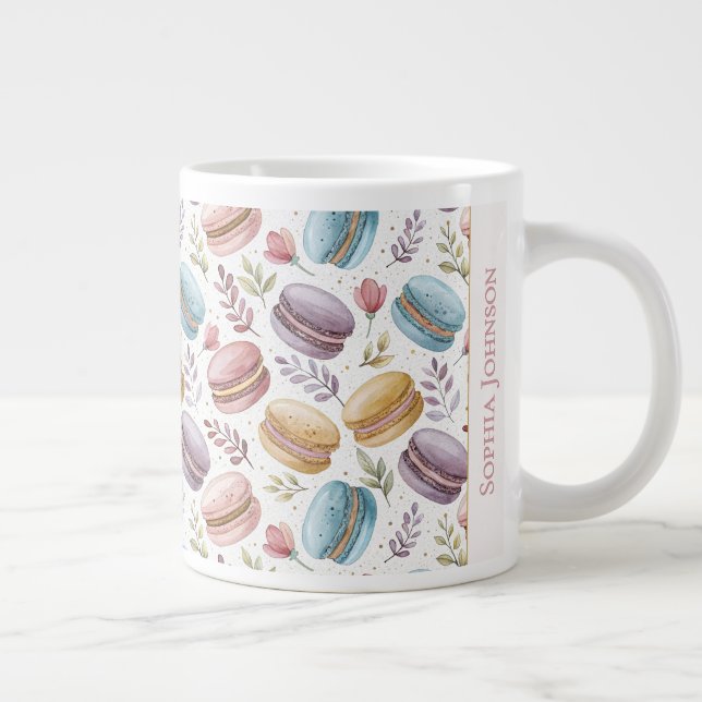 Grande Tasse Modern Personalized Macaroon Desserts (Droite)