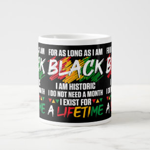 Grande Tasse Mois de l'histoire des Noirs Pour aussi longtemps