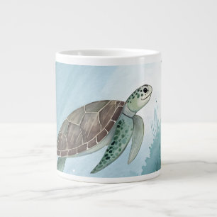 Grande Tasse Monde sous-marin avec tortue