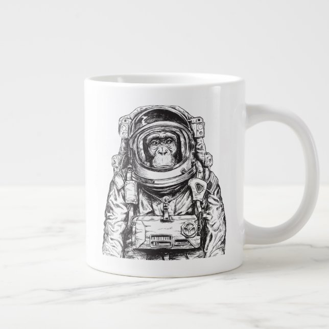 Grande Tasse Monkey Astronaut (Droite)