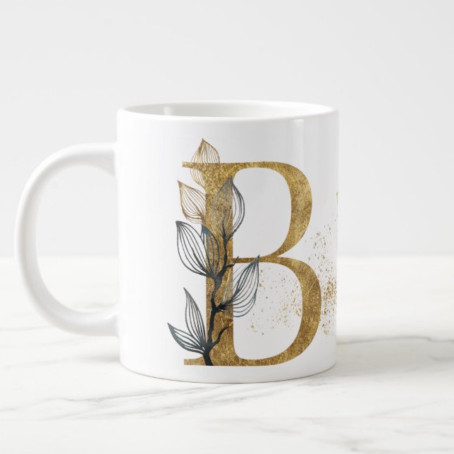Grande Tasse Monogramme "B" Jumbo Soupe de crème glacée (Gauche)