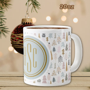 Grande Tasse Monogramme, Big 20oz. Pays Arbres d'hiver