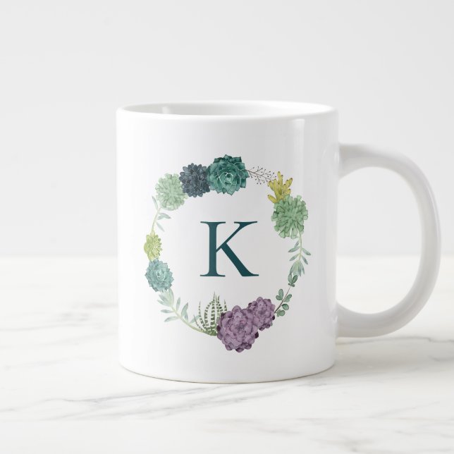 Grande Tasse Monogramme | Bonheur des Plantes | Happines achète (Droite)