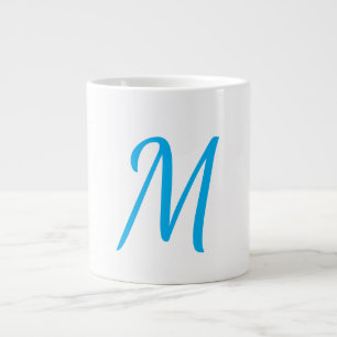 Grande Tasse Monogramme Classique Élégant Minimaliste Professio