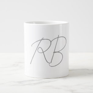 Grande Tasse Monogramme créatif unique tendance Lettres initial