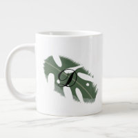 Monogramme de feuillage de feuille de Monstera min