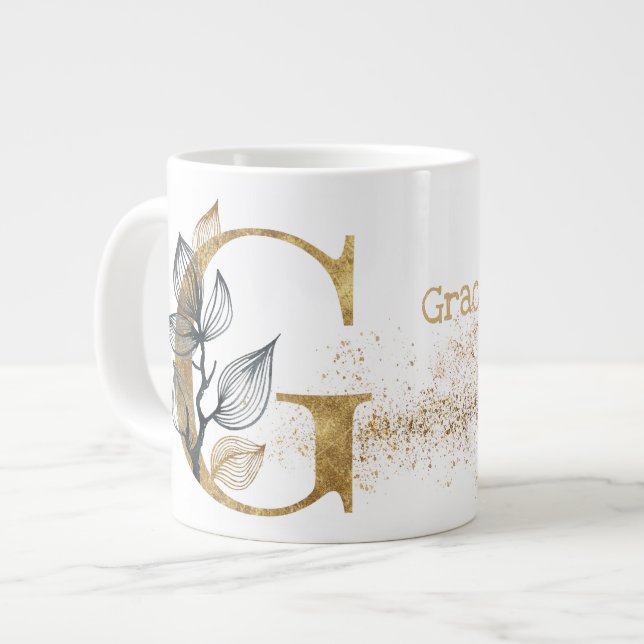 Grande Tasse Monogramme "G" Jumbo Soupe de crème glacée (Devant gauche)