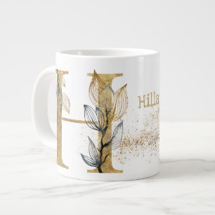 Grande Tasse Monogramme "H" Jumbo Soupe de crème glacée