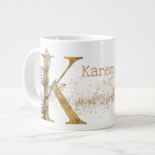 Grande Tasse Monogramme "K" Jumbo Soupe de crème glacée
