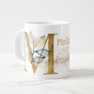 Grande Tasse Monogramme "M" Jumbo Soupe de crème glacée