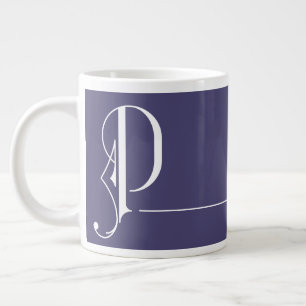 Grande Tasse Monogramme P en belle typographie Couleurs modifia