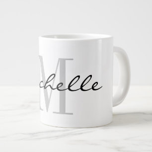 Grande Tasse Monogramme personnalisé grand grand cadeau géant