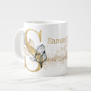 Grande Tasse Monogramme "S" Jumbo Soupe de crème glacée