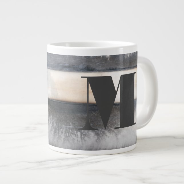 Grande Tasse Monogramme | Terre et fumée I (Devant droit)