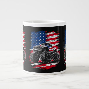 Grande Tasse Monster Truck drapeau américain USA