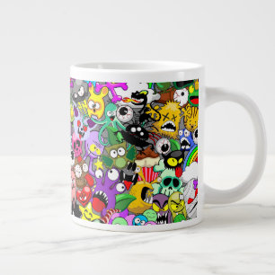 Grande Tasse Monstres caractères mignons Motif d'Halloween