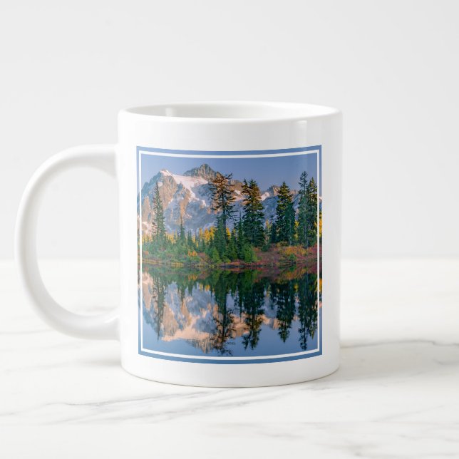Grande Tasse Mont Shuksan reflété dans le lac Reflection (Gauche)
