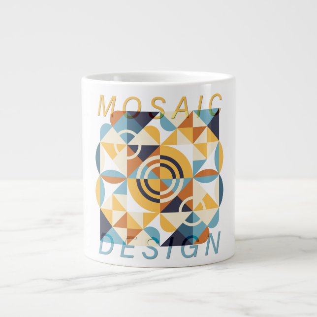 Grande Tasse Mosaic Art Motif (Devant)