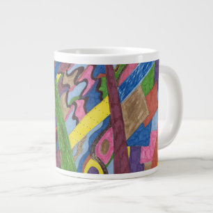 Grande Tasse "Mosaic Cross Roads" Art Abstrait