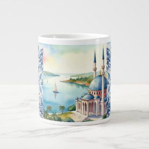 Grande Tasse Mosquée Bleue à Istanbul Turquie, turc, Turke