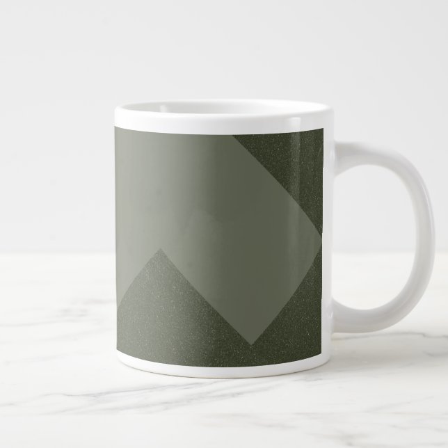 Grande Tasse Moss géométrique Musique verte moderne (Droite)