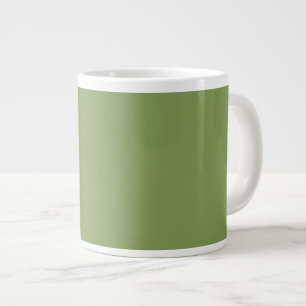 Grande Tasse Moss Green Arrière - plan couleur solide Personnal