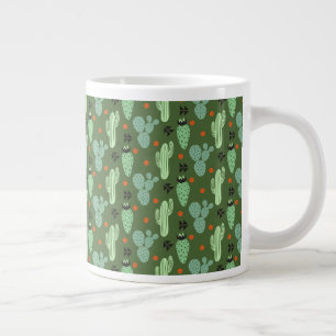 Grande Tasse Motif Abstrait du désert de Hipster Cactus