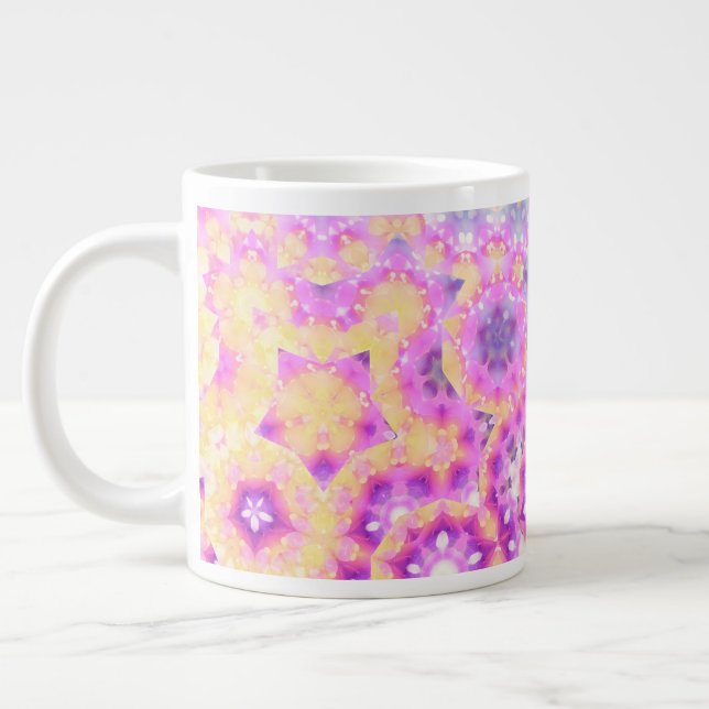 Grande Tasse Motif Abstrait géométrique Pastel Colors (Gauche)