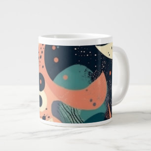 Grande Tasse Motif Abstrait minimal sans fil - géométrique (13)