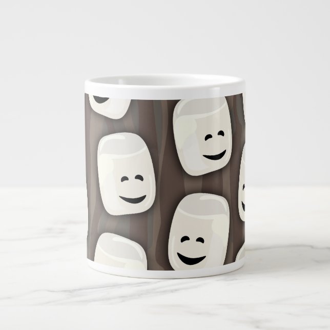 Grande Tasse Motif Amis Marshmallow Heureux (Devant)