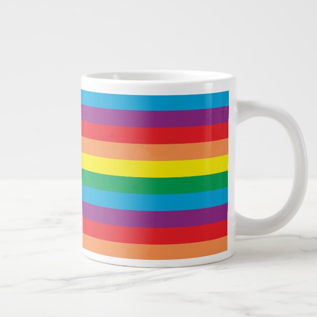 Grande Tasse Motif arc-en-ciel simple (Droite)