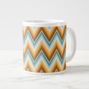 Grande Tasse Motif Arrière - plan Chevron
