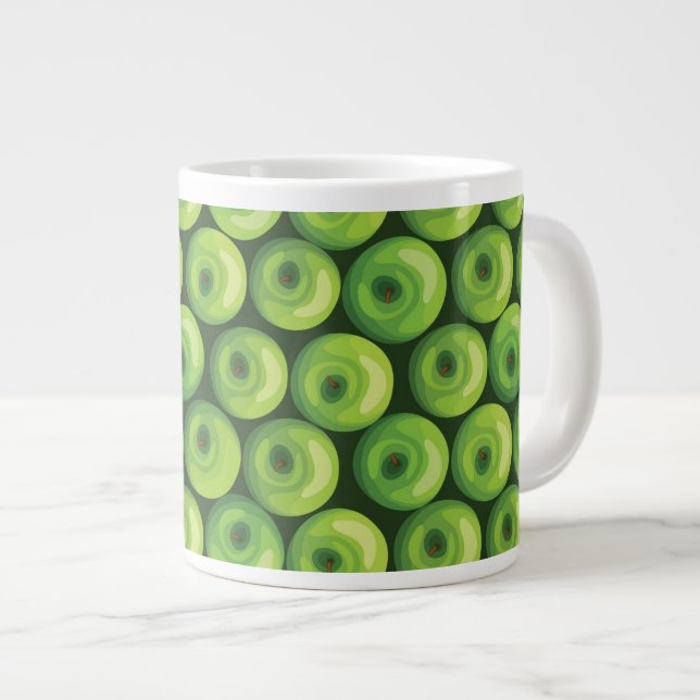 Grande Tasse Motif aux pommes vertes (Devant droit)